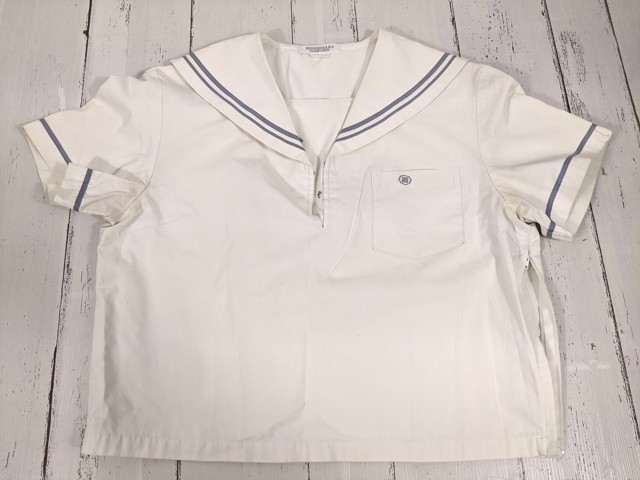 N74 愛知県 名古屋女子大学高校 夏服セーラー服+夏服スカート+体操服長袖ジャージ/yt4039【1DJEF】