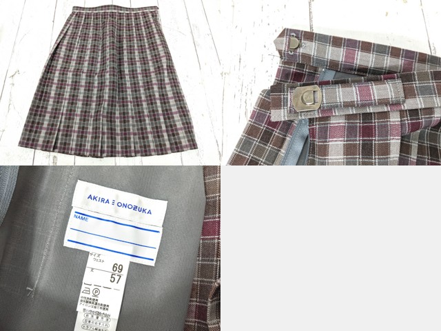 S49 愛知県 名城大学附属高校 ブレザー+中間服ブラウス+冬服スカート