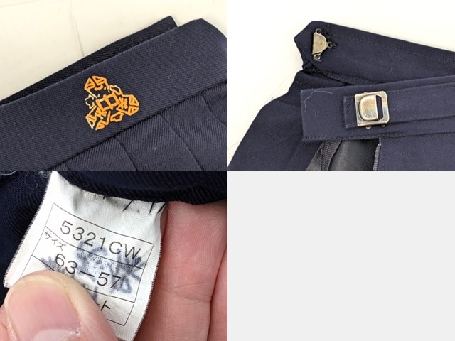 m44/中学校・高校□冬セーラー服上下セット 黒?紺?3本線/og0527