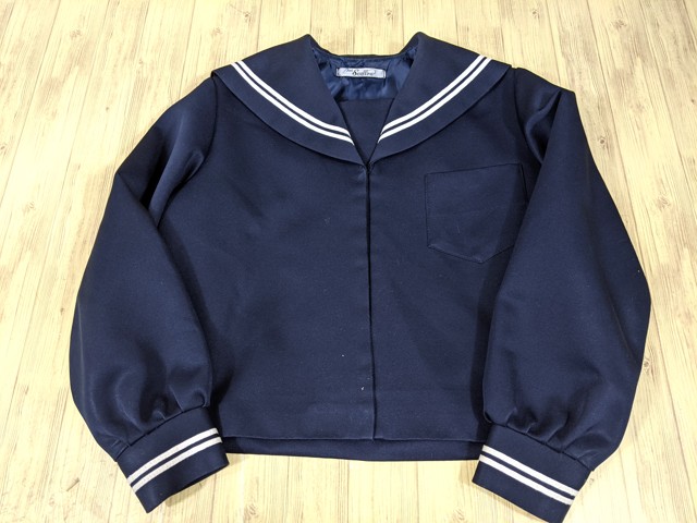 n99 福井県 麻生津小学校 冬服セーラー服+冬服スカート/yt3327【25IC】