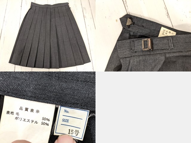 w24 東京都 宝仙学園高校 半袖カッターシャツ+ニットベスト+夏服スカート/yt4043【2JXER】