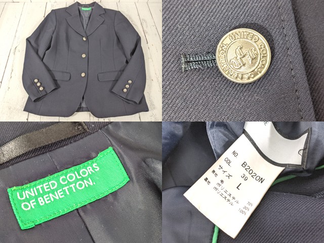 高松中央高校制服　5点セット d37 香川県 高松中央高校 ブレザー+セーター+長袖シャツ+冬服スカート+