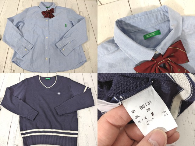 d37 香川県 高松中央高校 ブレザー+セーター+長袖シャツ+冬服スカート+