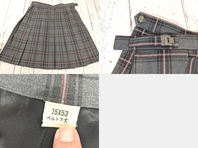 e40 奈良県立奈良商工高校 ブレザー+セーター+長袖シャツ+冬服・夏服スカート/yt5142【25CKE】