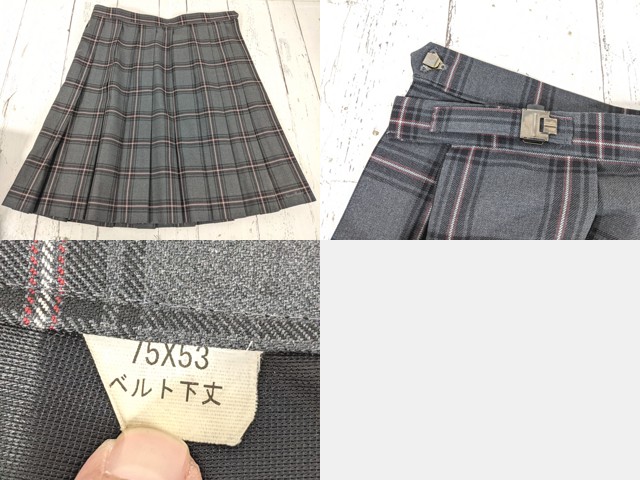 e40 奈良県立奈良商工高校 ブレザー+セーター+長袖シャツ+冬服・夏服スカート/yt5142【25CKE】