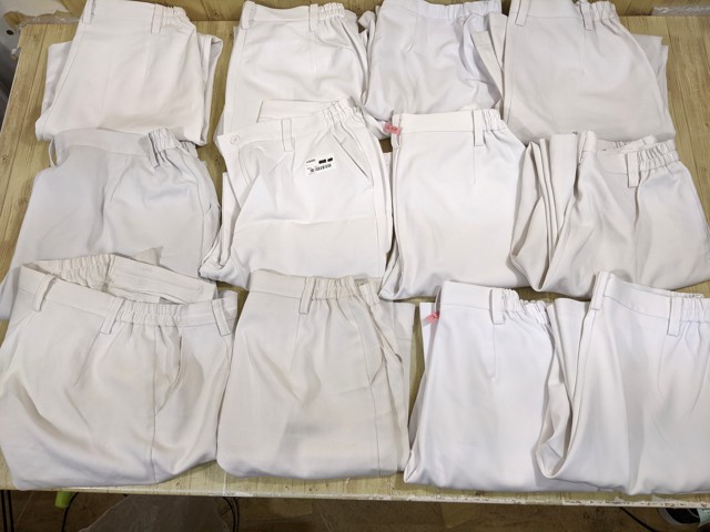 r38 看護服 ナース服 白衣 ストレートパンツ サイズS～5L/yt3740【3WEO】