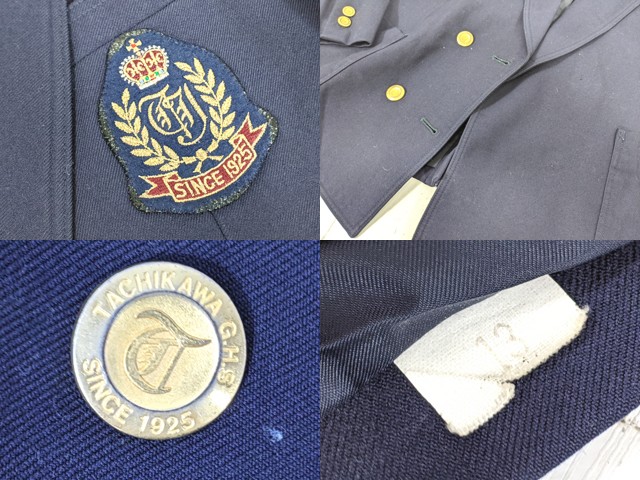 Z47 東京都 立川女子高校 ブレザー+長袖シャツ+冬服スカート/yt4384【15WJR】