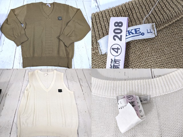 c85 東京都 錦城高校 ブレザー+ベスト+長袖シャツ+セーター+冬服・夏服