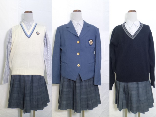 T314 和歌山県貴志川高等学校 ブレザー+スカート+ニットベスト+
