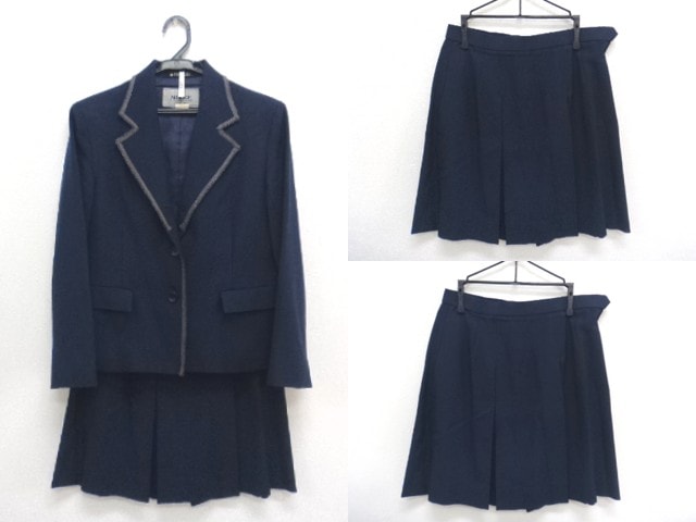 H21 愛知県 千種高校 ブレザー155A+夏服・冬服スカート/yt0741【12rbn 