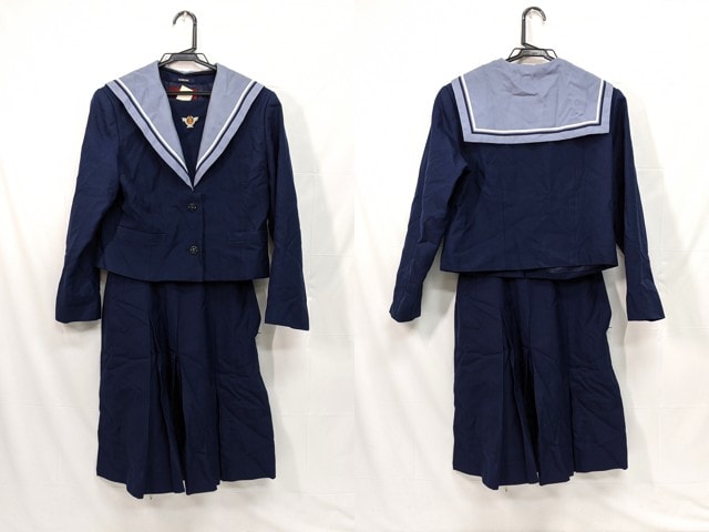 L16 千葉県君津市周西南中学校 冬服セーラー服+冬服スカート/yt2832