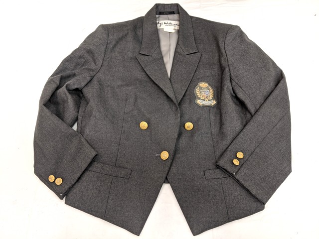 m44 中学校?? 高校?? ブレザー サイズ13+冬服スカート/yt3117【6ERV】