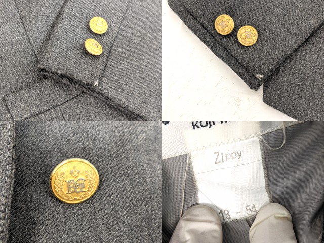 m44 中学校?? 高校?? ブレザー サイズ13+冬服スカート/yt3117【6ERV】