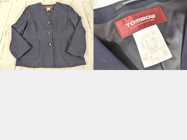 e05 東京都 世田谷区立富士中学校 ブレザー+ベスト+半袖カッターシャツ+夏服・冬服スカート/yt5077【15CEJ】