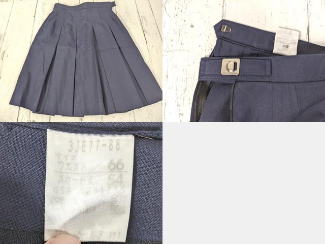 e05 東京都 世田谷区立富士中学校 ブレザー+ベスト+半袖カッターシャツ+夏服・冬服スカート/yt5077【15CEJ】