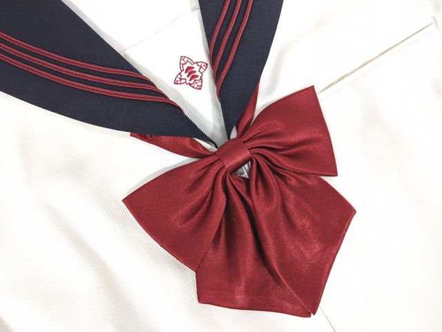 i92 東京都 日本大学豊山女子高校 夏服セーラー服+夏服スカート+リボン/yt7011【24XKE】