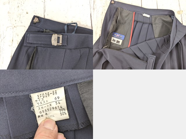 i92 東京都 日本大学豊山女子高校 夏服セーラー服+夏服スカート+リボン/yt7011【24XKE】