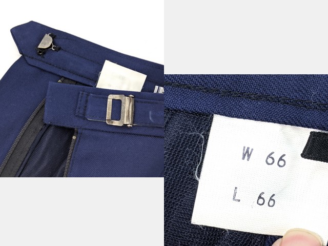 m44/中学校・高校□冬セーラー服上下セット 165A 青2本線/og0535
