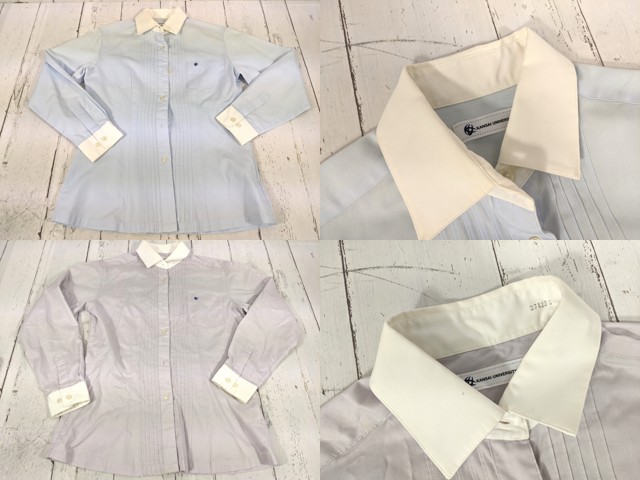 i81 大阪府 関西大学中等部・高等部 セーター+ニットベスト+カッターシャツ+夏服スカート/yt7012【25LXW】