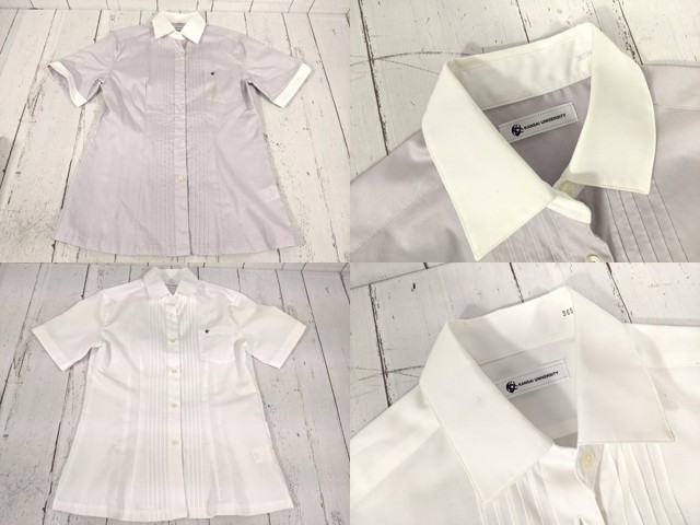 i81 大阪府 関西大学中等部・高等部 セーター+ニットベスト+カッターシャツ+夏服スカート/yt7012【25LXW】