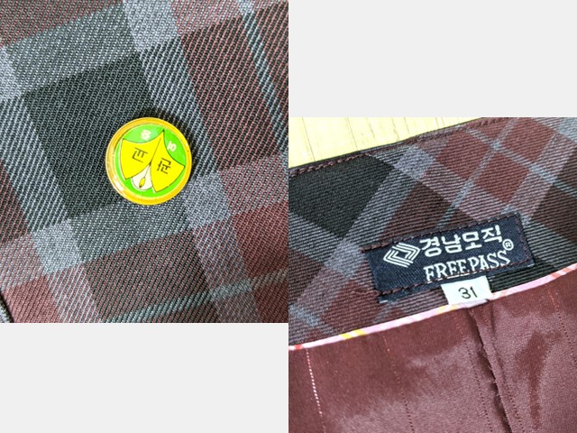 q80 韓国 女子高生 コスプレ ベスト+スカート/yt3747【3LWC】