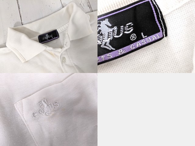 w99 広島県 美木中学校 長袖ポロシャツ+体操服 長袖シャツ/yt4144【2HXC】