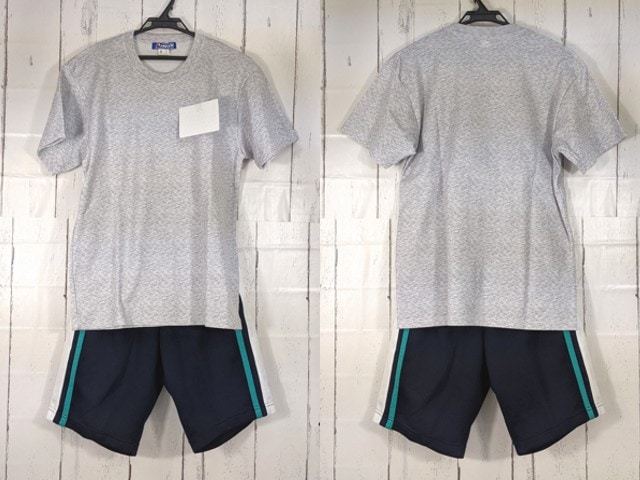 Z53 茨城県 私立大成女子高校 体操服 体操着 シャツ+ハーフパンツ/yt4390【35EW】