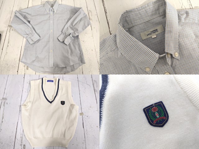 c35 沖縄県 那覇国際高校 ブレザー+長袖シャツ+ニットベスト+冬服