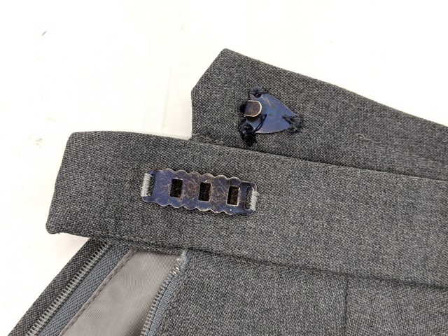 h31 京都府立落西高校 旧モデル 校章付きブレザー+半袖シャツ+冬服・夏服スカート/yt2432【5KFG】