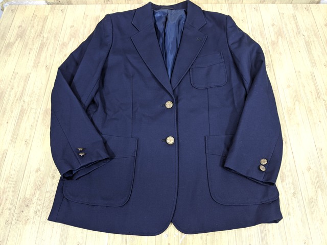 o37 千葉県 富岡中学校 ブレザー+ベスト(サイズ170A)+冬服スカート/yt3533【3IWX】