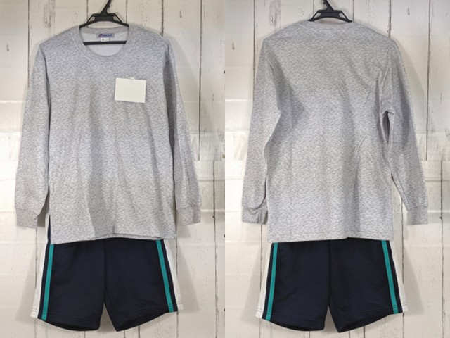 Z53 茨城県 私立大成女子高校 体操服 体操着 シャツ+ハーフパンツ/yt4391【35EW】