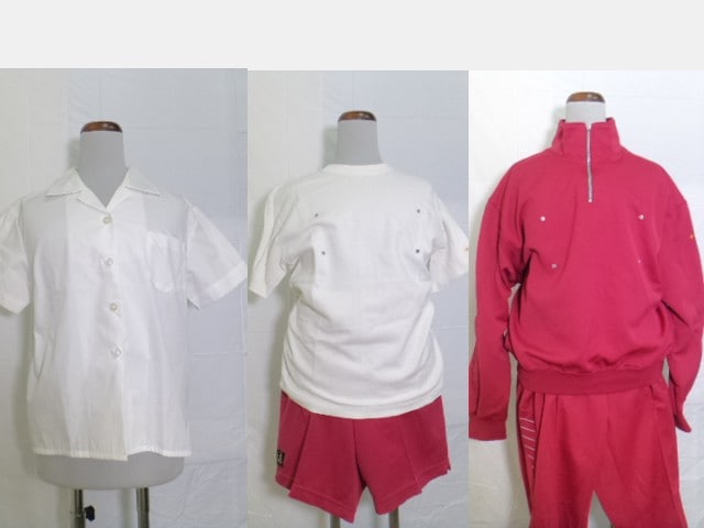 B11 仙台白百合学園中学 高校 半袖ブラウス+体操服 体操着 ジャージ