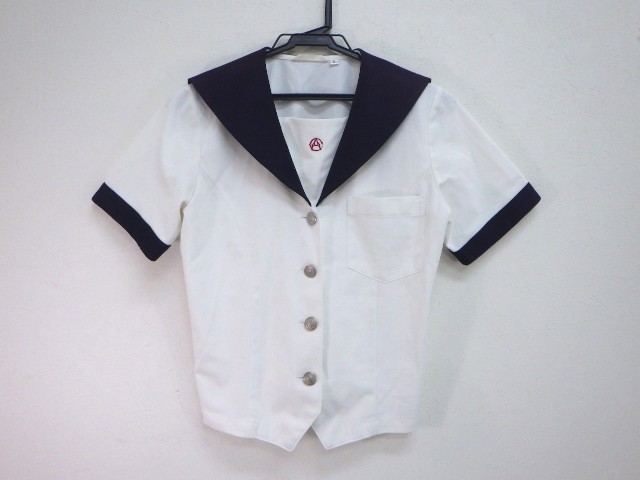 P59 愛知県 名古屋商業高校 夏服セーラー服 Sサイズ/yt1454