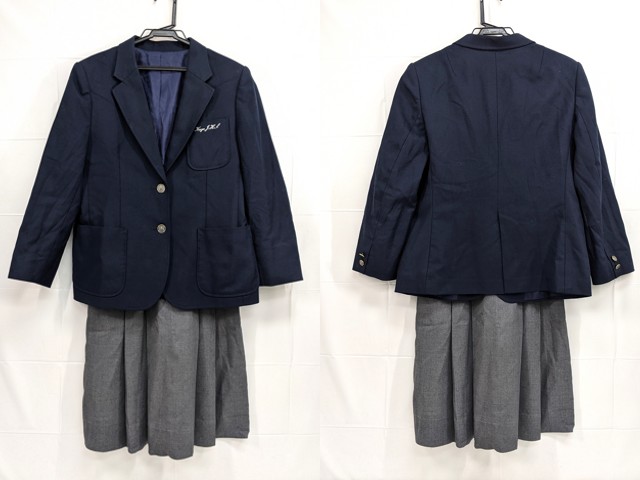 h31 丹波 くげ 久下中学校?? ブレザー+夏服スカート/yt2433【5CLG h31 丹波 くげ 久下中学校?? ブレザー+夏服スカート/yt2433【5CLG
