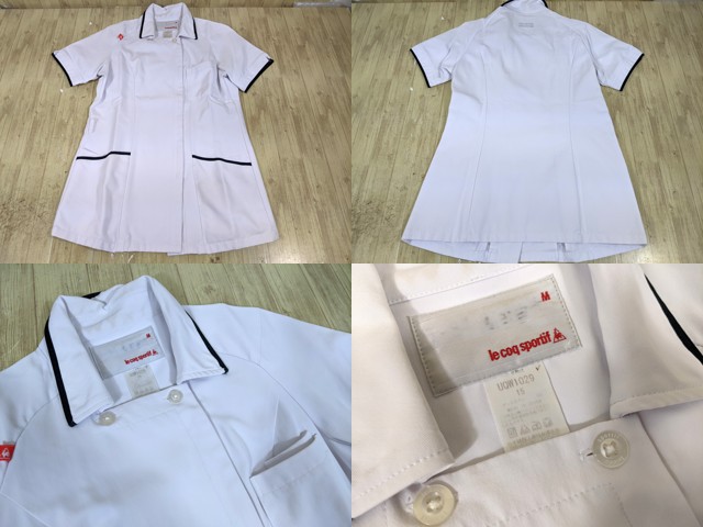 r38 ナース服 看護服 白衣上下セット ジャケット+ストレートパンツ M