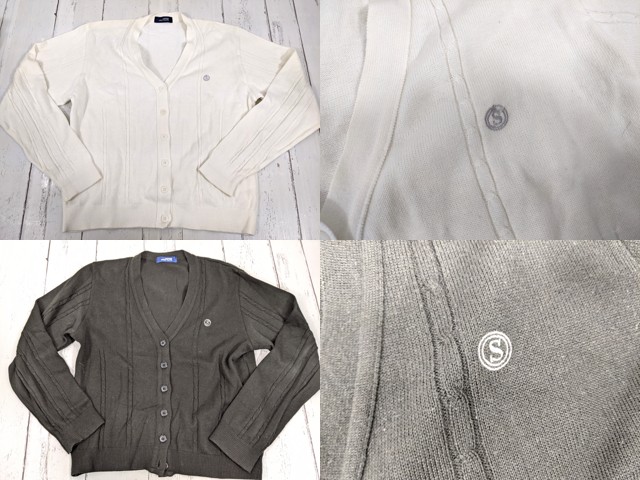 T2224 千葉県 八千代松陰高等学校 ブレザー+カーデガン+夏服・冬服スカート+リボン+ローファー/yt4155【22JED】