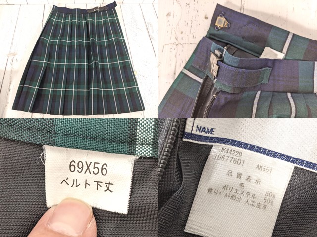 c34 福島県 桜の聖母学院高校 ブレザー+カーデガン+夏服・冬服スカート/yt4730【25WKX】