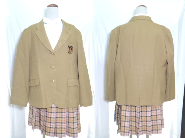 S69東京都 瀧野川女子学園 大きいサイズ ブレザー+ブラウス+冬服 