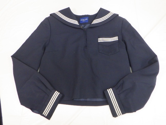 中古ミッシェルクラン制服冬24車ヒダW84-丈56スカート黒OS3465