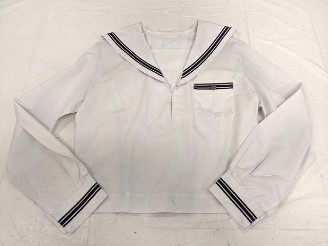 L31 北海道 函館商業高校 中間服 セーラー服+カーデガン+夏服スカート/yt2839【25HF】