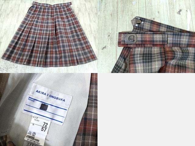 v32 愛知県 名城大学附属高校 夏服・中間服ブラウス+冬服スカート  