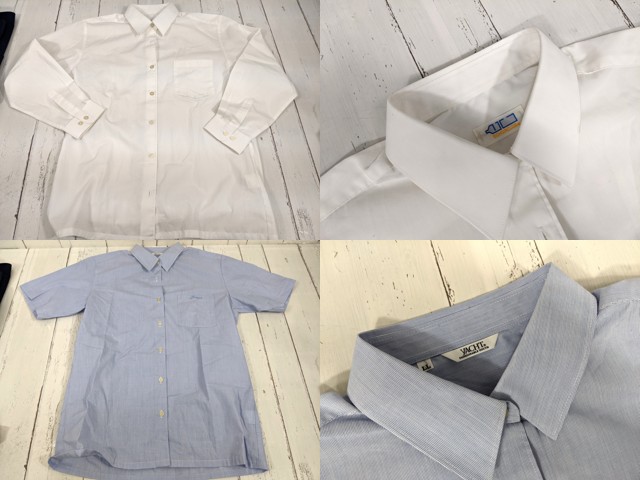 T2224 千葉市立稲毛高校 ブレザー+半袖・長袖カッターシャツ+ニットベスト+夏服・冬服スカート+ネクタイ/yt4156【3XNFV】