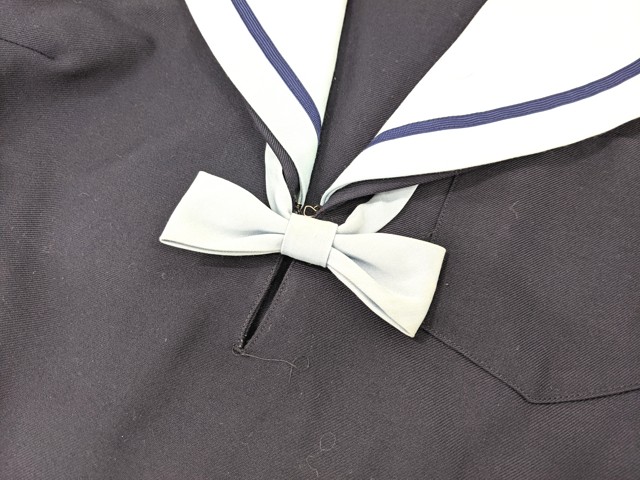 f36 愛知県 光ヶ丘中学校 冬服セーラー服+スカート+リボン/yt2146