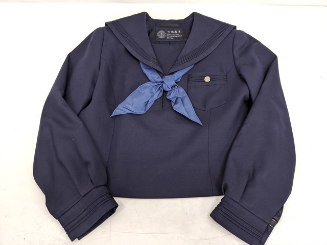 L31 北海道 函館商業高校 冬服・中間服セーラー服+冬服スカート+スカーフ/yt2840【3SHFR】