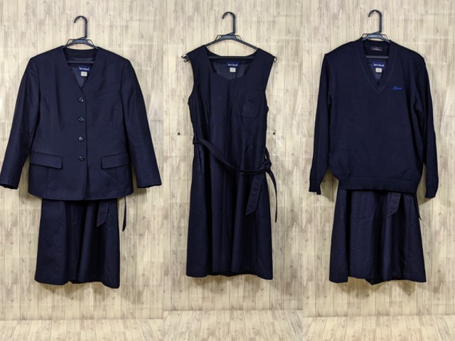n58 南山中学・高校 ブレザー+ジャンパースカート+セーター/yt3342