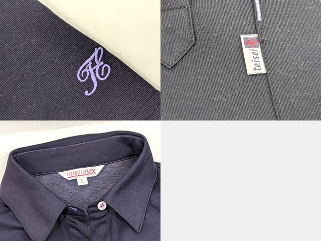 j04 東京都 貞静高校 半袖・長袖シャツ+半袖ポロシャツ/yt2537【2XKE】