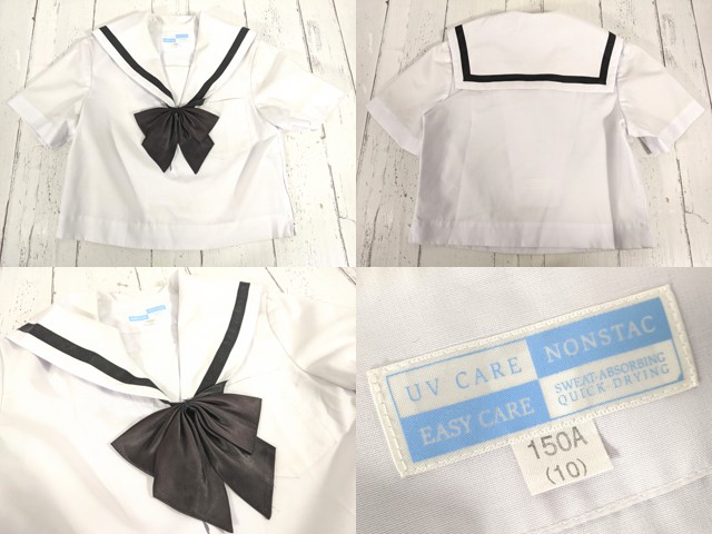 L名西高校夏セーラー服、冬スカートセット R22 愛知県 名古屋西高校 夏服・冬服セーラー服+夏服スカート+
