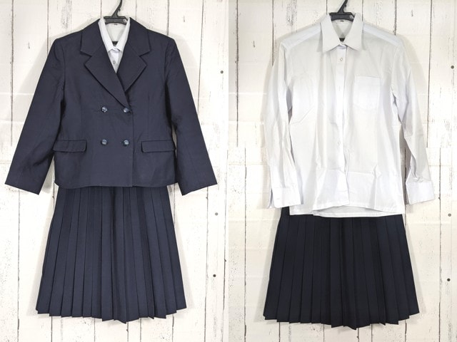 a90 愛知県 名古屋商業高校 ブレザー+長袖シャツ+冬服スカート