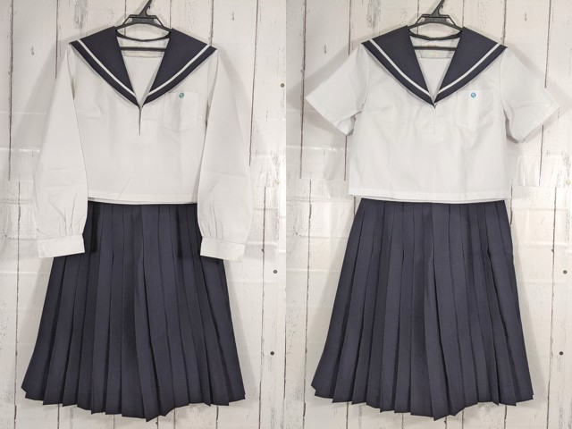 d73 愛知県立津島北高等学校 夏服・中間服セーラー服+夏服