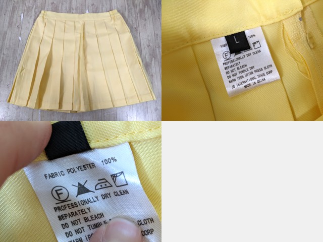 S76 中学校 高校 コスプレ衣装 セーラー服(黄×ピンク)+スカート+リボン/yt3755【25WA】